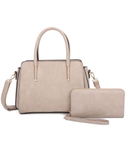 Fashion Top Handle 2-in-1 Satchel LF304T2 STONE